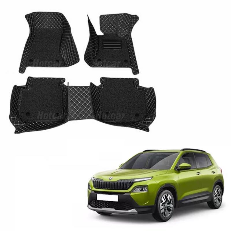 Skoda Kylaq Luxury Quality 7D Floor Mats