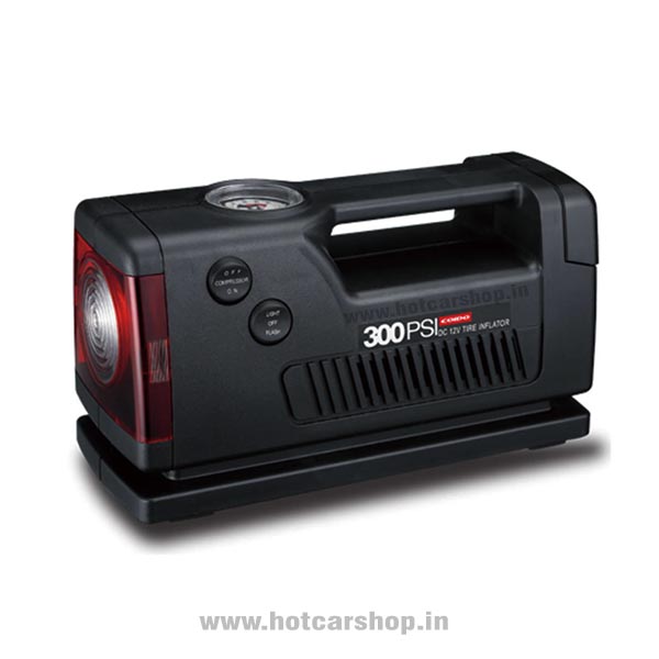 Coido 3326 Analog Car Tyre Inflator Air Compressor 12V with Red Light