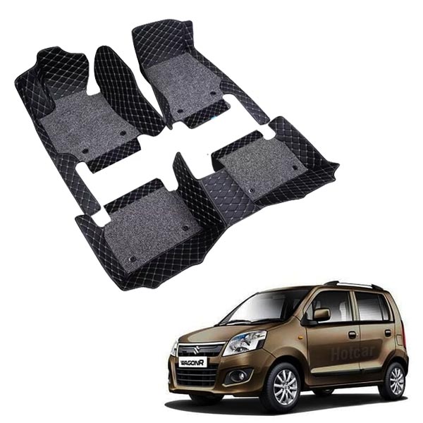 Maruti WagonR (2010-2018) Premium 7D Floor Mats - 4 Colour Options