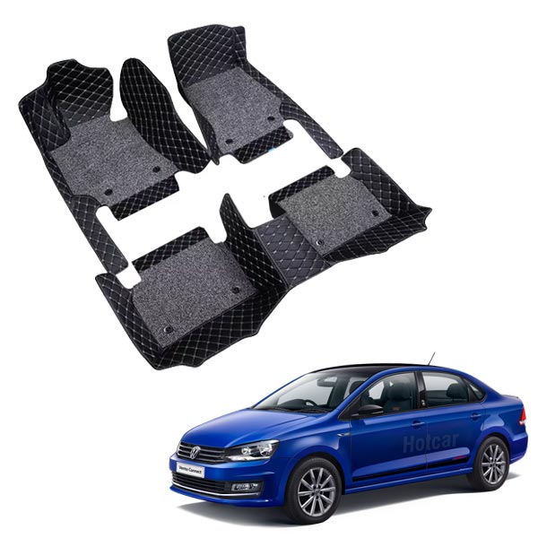 Volkswagen Vento Premium 7D Floor Mats - 4 Colour Options