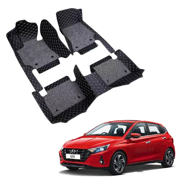 Hyundai i20 (2020 Onwards) Premium 7D Floor Mats - 4 Colour Options