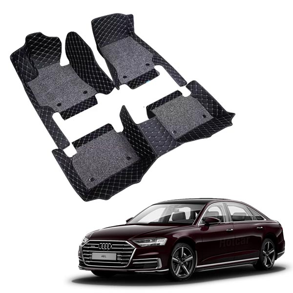 Audi A8 Premium 7D Floor Mats - 4 Colour Options