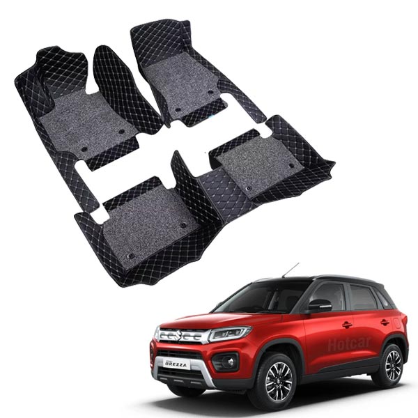 Maruti Brezza (2016 to 2021) Premium 7D Floor Mats - 4 Colour Options
