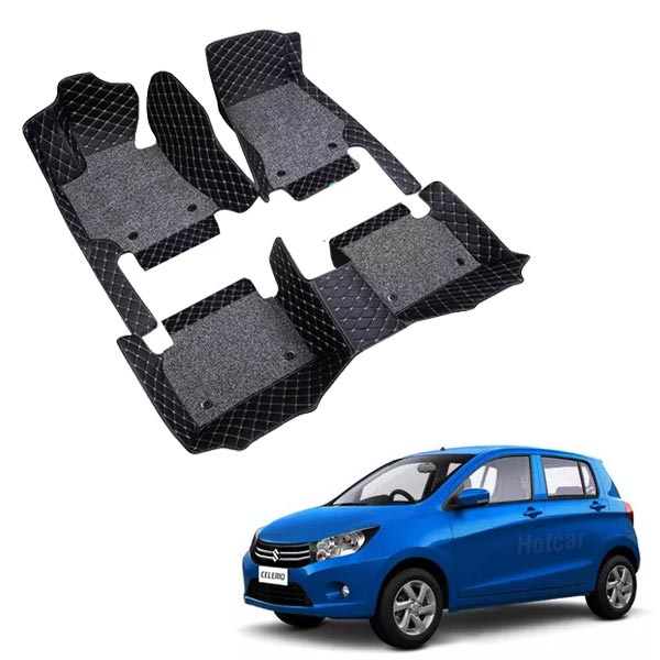 Maruti Celerio Premium 7D Floor Mats - 4 Colour Options