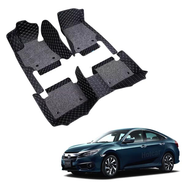 Honda Civic New Premium 7D Floor Mats - 4 Colour Options