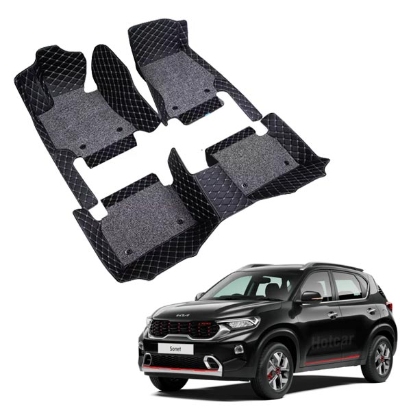 Kia Sonet Premium 7D Floor Mats - 4 Colour Options