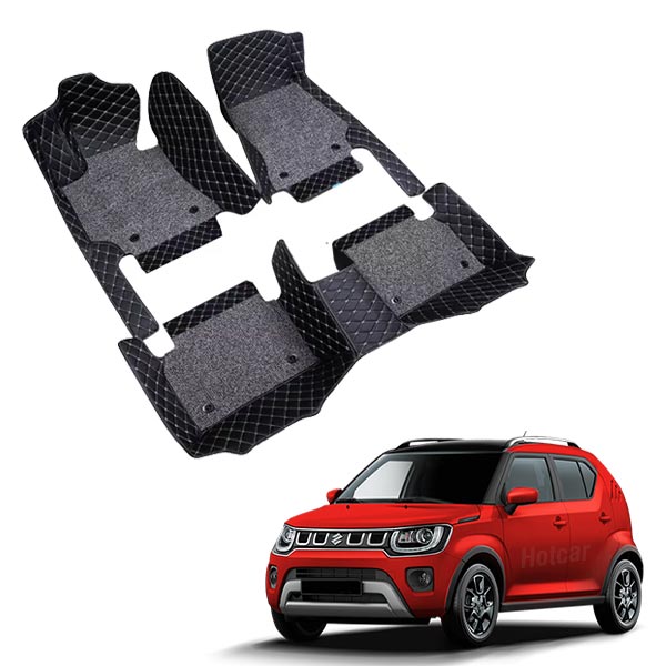 Maruti Ignis Premium 7D Floor Mats - 4 Colour Options
