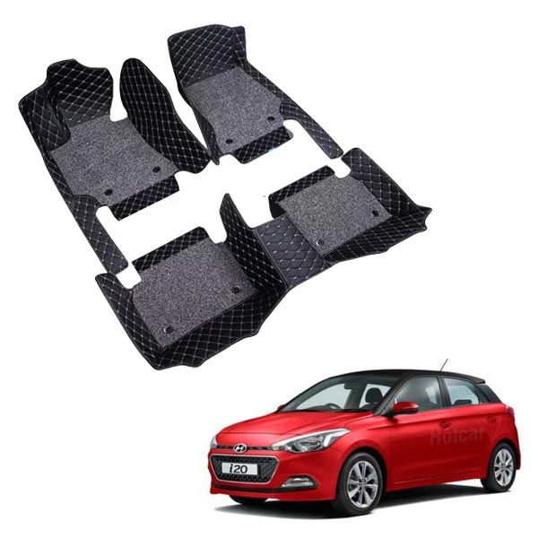 Hyundai i20 Elite (2014-2019) Premium 7D Floor Mats - 4 Colour Options