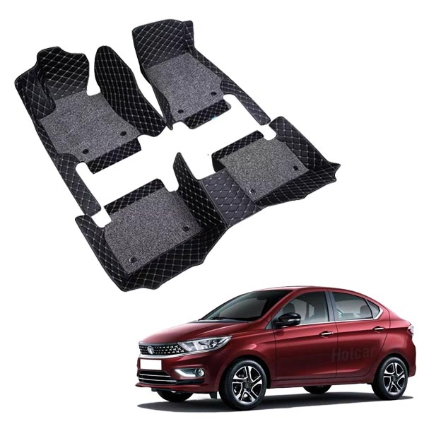Tata Tigor Premium 7D Floor Mats - 4 Colour Options