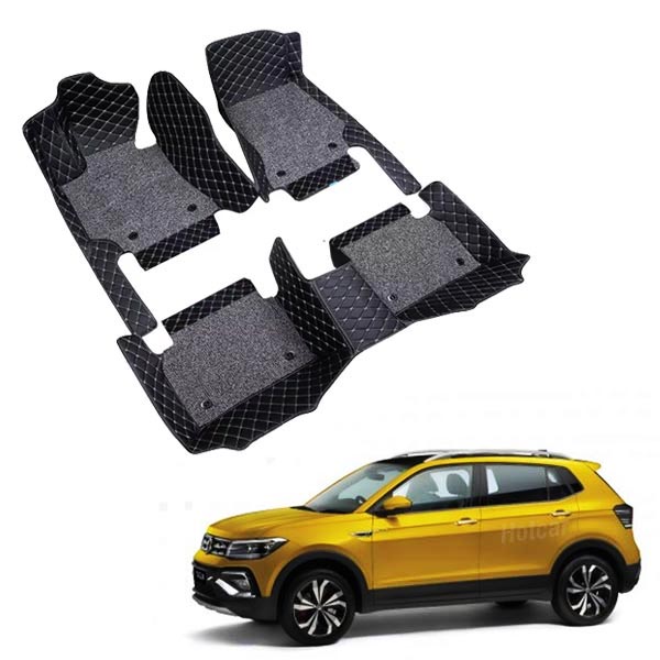 Volkswagen Taigun Premium 7D Floor Mats - 4 Colour Options