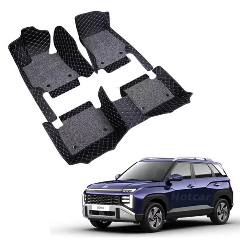 Hyundai Venue (2025 Onwards) Premium 7D Floor Mats - 4 Colour Options