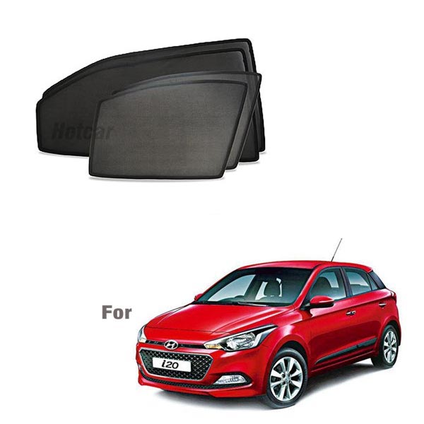 Hyundai i20 Elite (2014 to 2019) Half Cut Z Black Sunshades