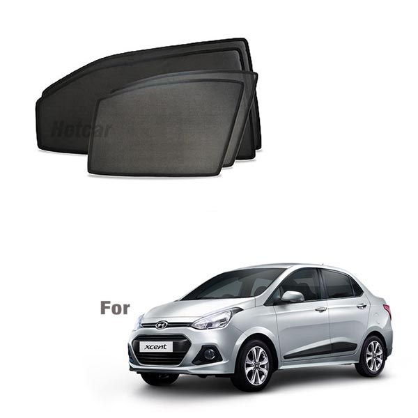 Hyundai Xcent Half Cut Z Black Sunshades