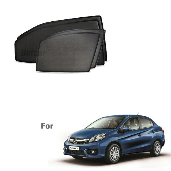 Honda Amaze (2013 to 2017) Half Cut Z Black Sunshades