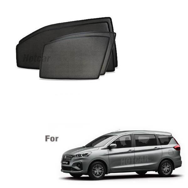 Maruti Ertiga (2018 Onwards) Half Cut Z Black Sunshades (Set of 6 Pieces)