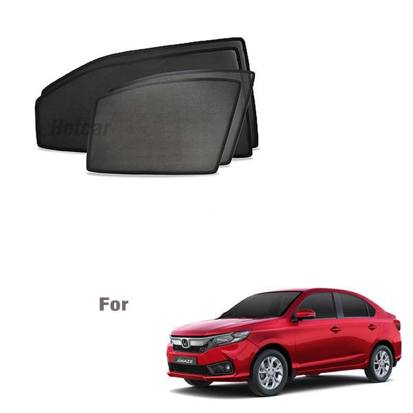 Honda Amaze (2018 to 2024) Half Cut Z Black Sunshades
