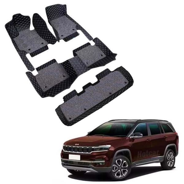Jeep Meridian (Automatic) Premium 7D Floor Mats - 4 Colour Options