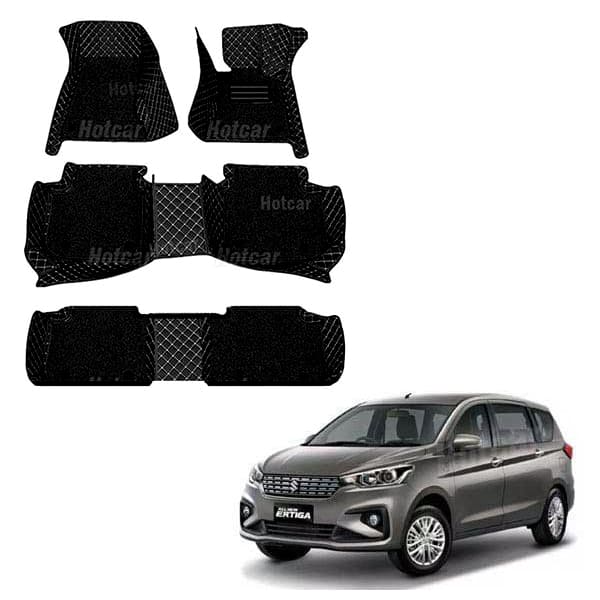 Maruti Ertiga (2018 onwards) Luxury Quality 7D Floor Mats