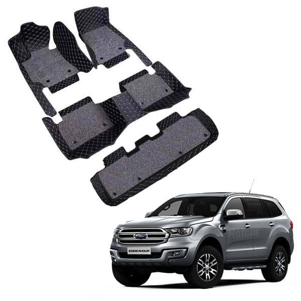 Ford Endeavour Premium 7D Floor Mats - 4 Colour Options