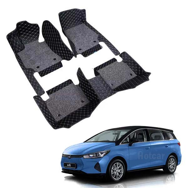 BYD E6 Premium 7D Floor Mats - 4 Colour Options