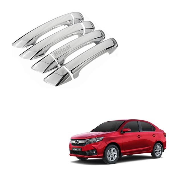 Honda Amaze (2018 to 2024) Chrome Handle Covers - Set of 4 Pieces