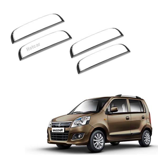 Maruti WagonR (2010 to 2018) Chrome Handle Covers - Set of 4 Pieces