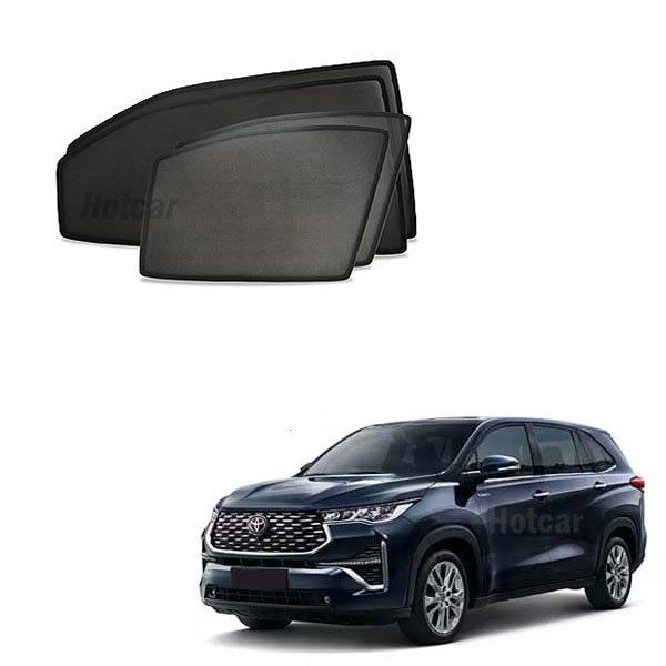 Toyota Innova HyCross Half Cut Z Black Sunshades (Set of 6 Pieces)