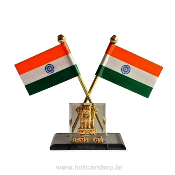 Dashboard Indian Flag with Sathyamev Jayate (Universal)