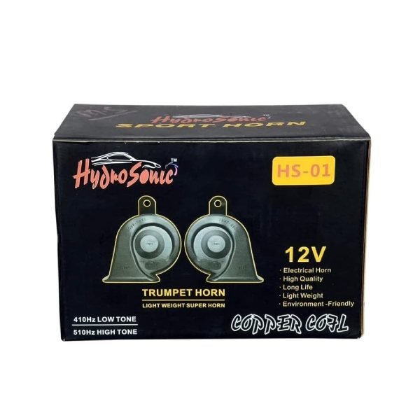 Hydrosonic Copper Coil Car Horn (Trumpet Sound)