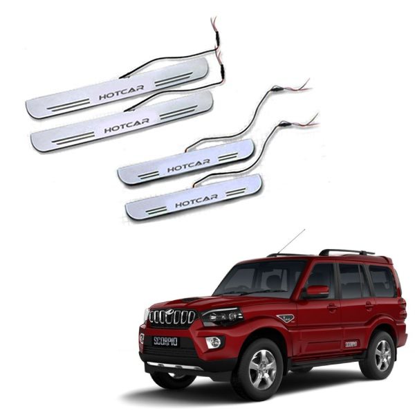 Mahindra Scorpio (Old) - LED Door Sill Scuff Plates - Acrylic