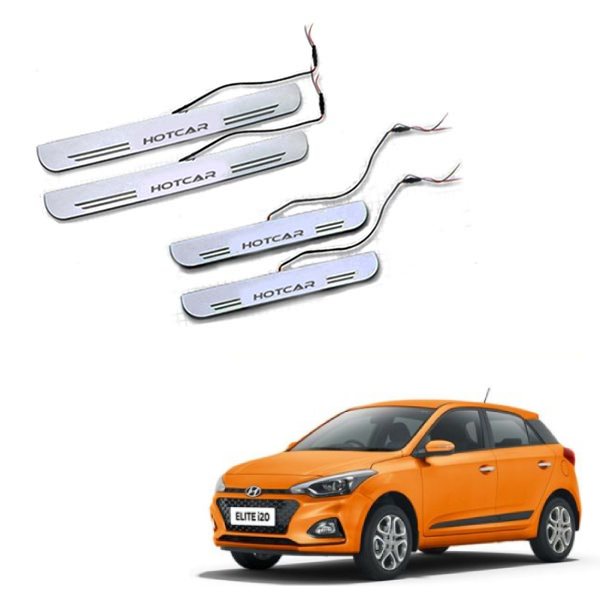 Hyundai i20 Elite - LED Door Sill Scuff Plates - Acrylic