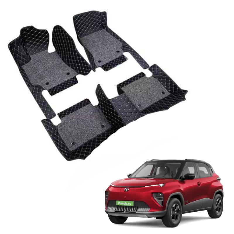 Tata Punch EV Premium 7D Floor Mats - 4 Colour Options