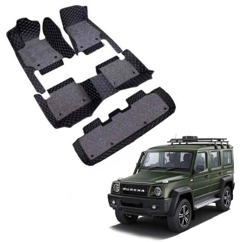 Force Gurkha 2024 (7 Seater) Premium 7D Floor Mats - 4 Colour Options