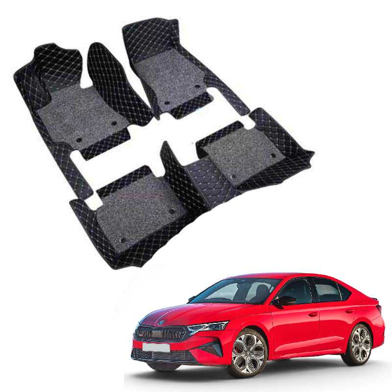 Skoda Octavia RS Premium 7D Floor Mats - 4 Colour Options