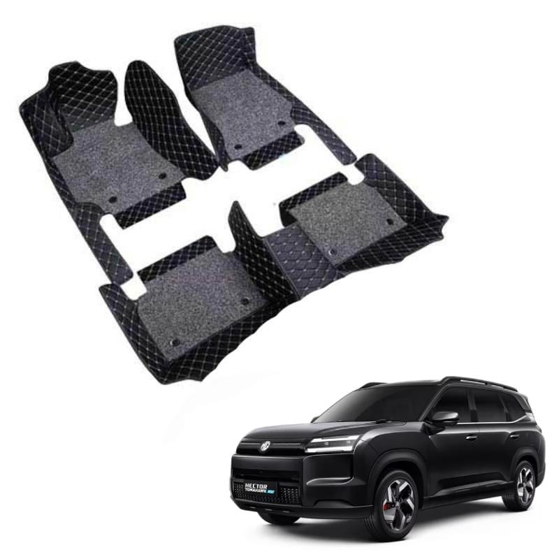 MG Hector Tomahawk EV (5 Seater) Premium 7D Floor Mats - 4 Colour Options
