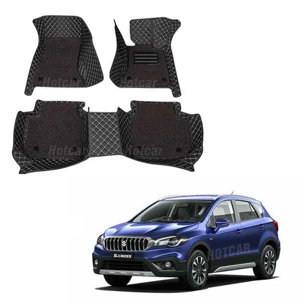 Maruti S-Cross Luxury Quality 7D Floor Mats