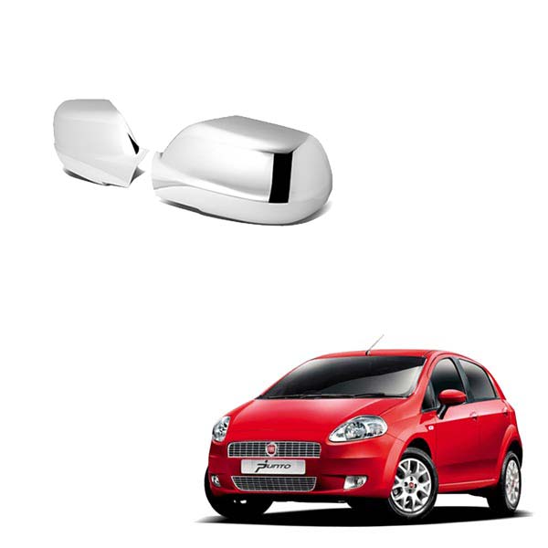 Chrome RHD & LHD Wing Side Mirror Cover cap Primed ABARTH Grande Punto evo  for FIAT 500 accessories 2007-2019