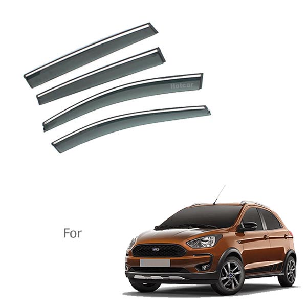 Ford Freestyle - Door Visors (Black with Chrome Line)