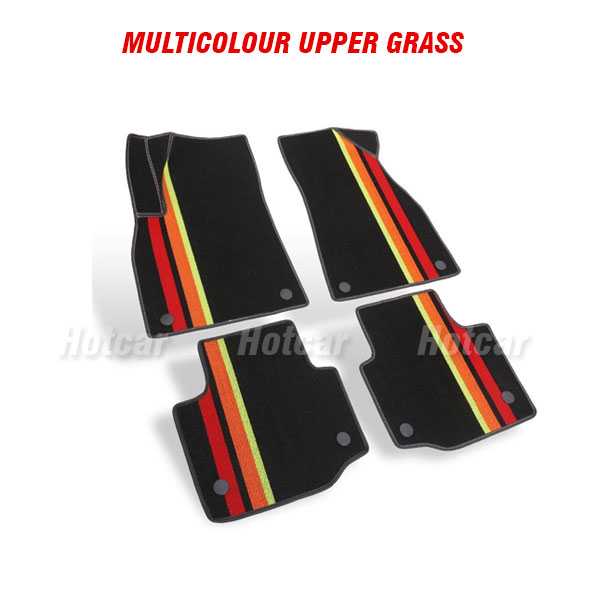 MG Hector (5 Seater + Boot Area) Luxury Quality 7D Floor Mats with Multicolour Grass
