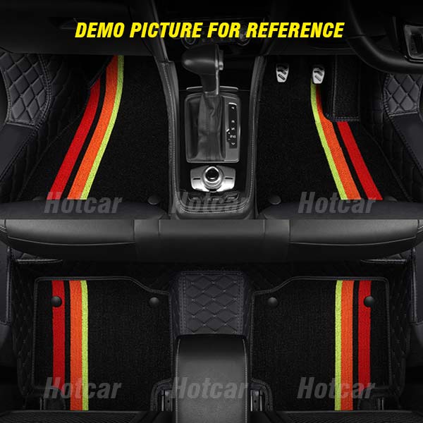 MG Hector (5 Seater + Boot Area) Luxury Quality 7D Floor Mats with Multicolour Grass