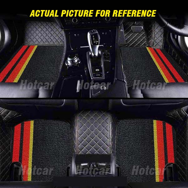 MG Hector (5 Seater + Boot Area) Luxury Quality 7D Floor Mats with Multicolour Grass