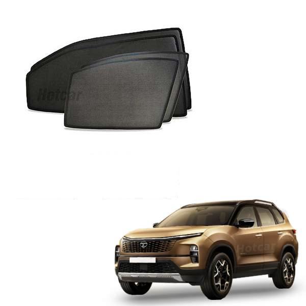 Tata Safari Half Cut Z Black Sunshades (Set of 6 Pieces)
