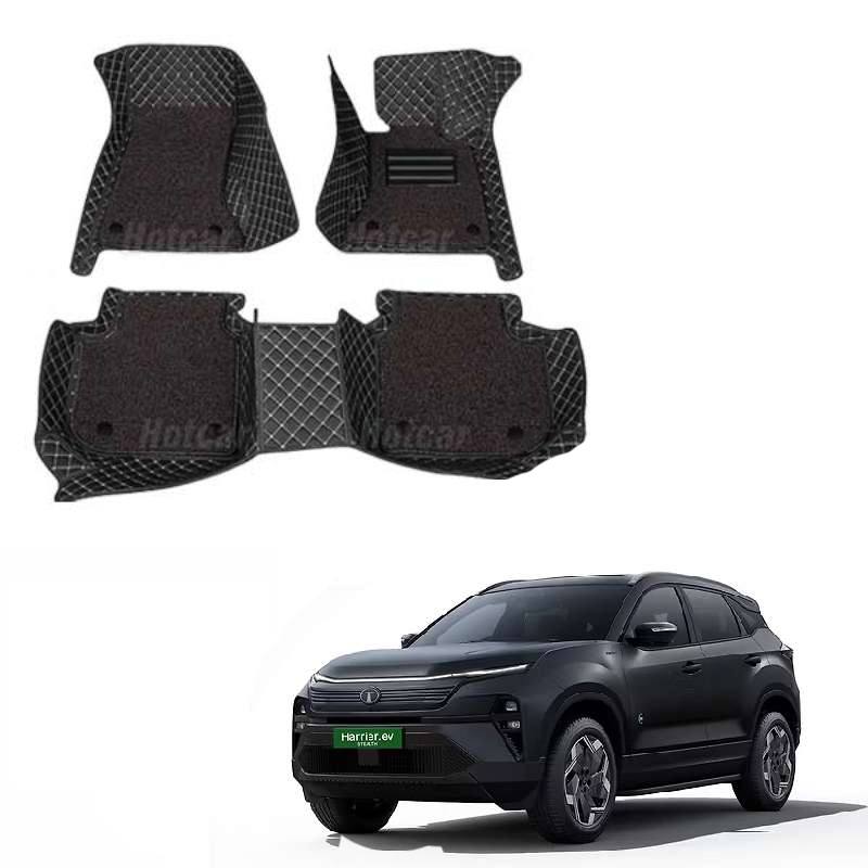Tata Harrier EV Luxury Quality 7D Floor Mats