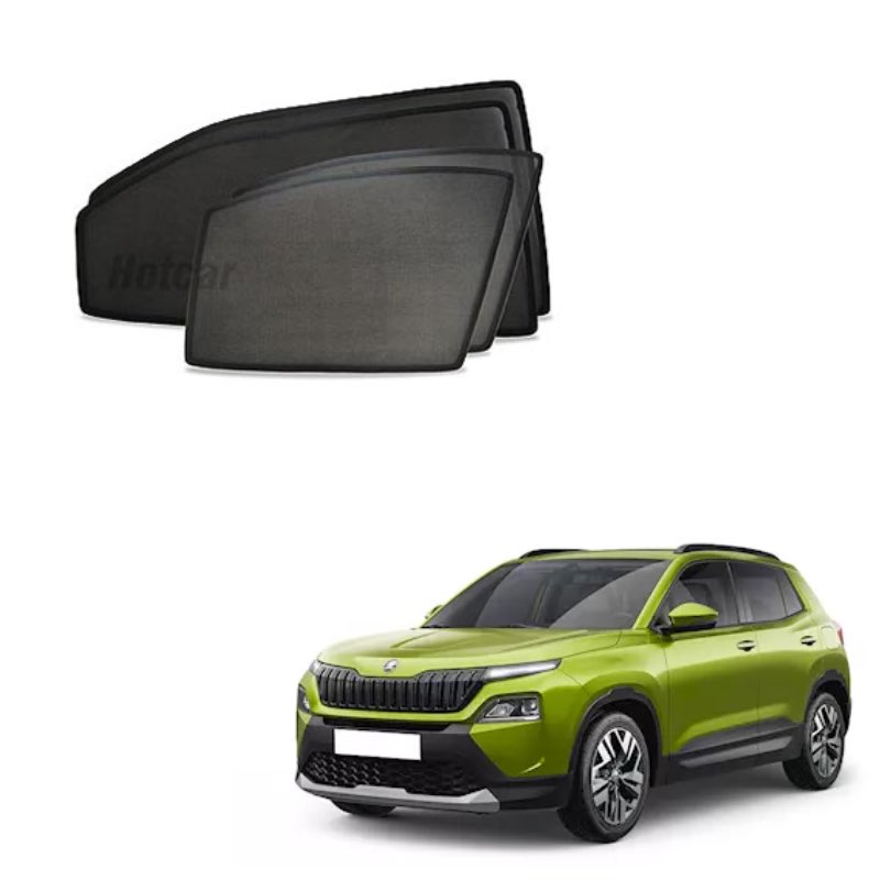 Skoda Kylaq Half Cut Z Black Sunshades