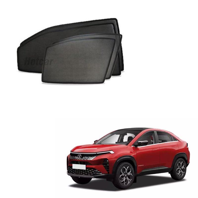 Tata Curvv Half Cut Z Black Sunshades