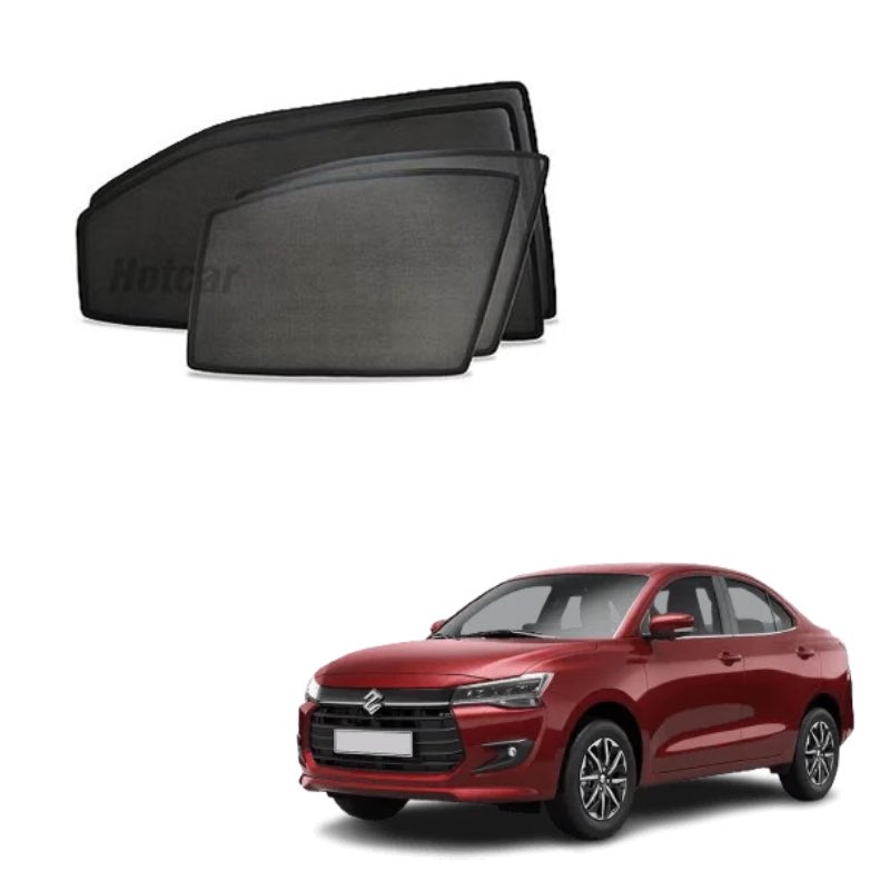Maruti Dzire (2024 Onwards) Half Cut Z Black Sunshades