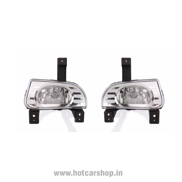Mahindra Scorpio Type 2 Fog Light Assembly - Set of 2 (with Wiring Kit & Switch)
