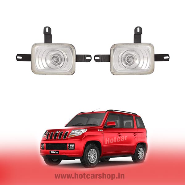 Mahindra TUV300 Fog Light Assembly - Set of 2 (with Wiring Kit & Switch)