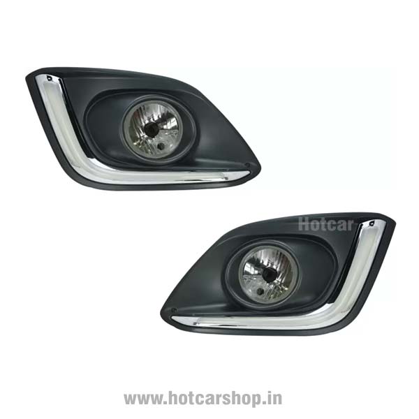 Maruti Swift Type 2 Fog Light Assembly - Set of 2 (with Wiring Kit & Switch)