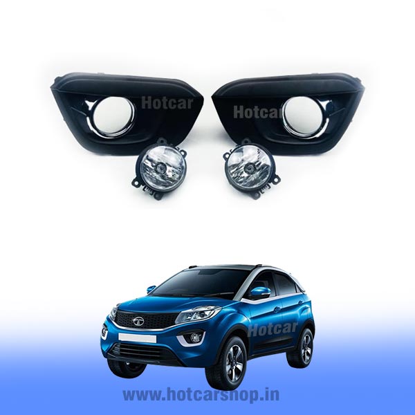 Tata Nexon Fog Light Assembly Set of 2 with Wiring Kit Switch